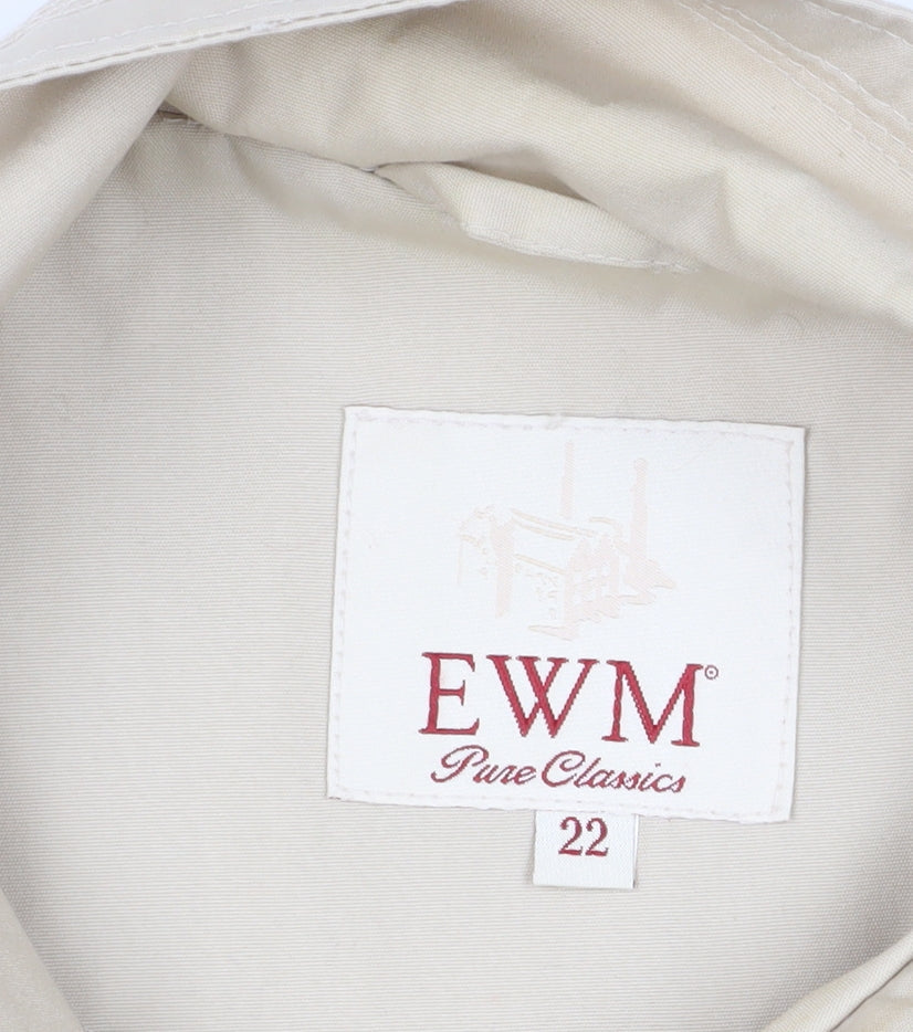 Womens UK Size 22 EWM Beige Basic Jacket