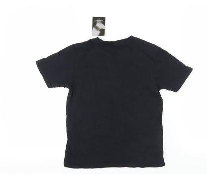 UFC Boys Black Cotton T-Shirt 7-8 Years Sports Logo