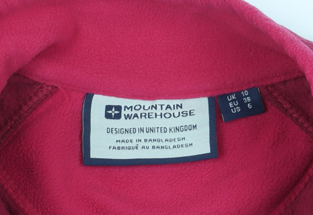 Womens UK Size 10 Mountain Warehouse Red Pullover Sweatshirt
