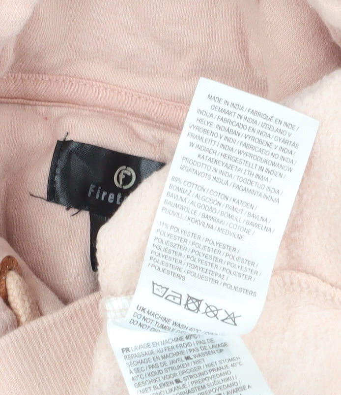 Firetrap Girls Pink Hoodie Age 9-10 Years Fleece Pullover