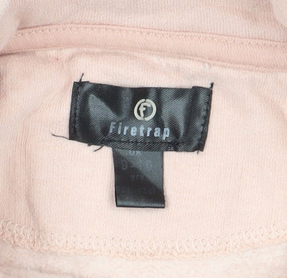 Firetrap Girls Pink Hoodie Age 9-10 Years Fleece Pullover