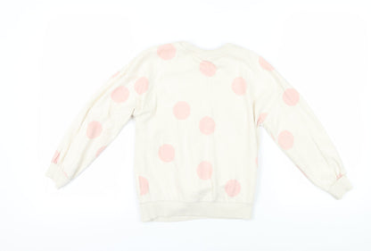 George Girls White Mickey Mouse Graphic Sweatshirt 9-10 Years