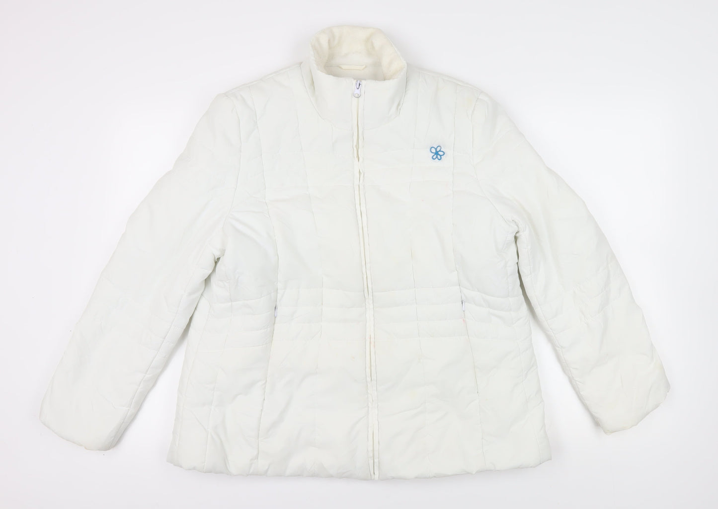 Damart Women's White Puffer Jacket Size 14