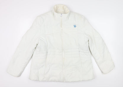 Damart Women's White Puffer Jacket Size 14