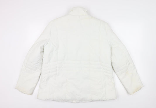 Damart Women's White Puffer Jacket Size 14