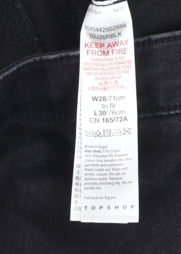 Topshop Women's Black Skinny Jeans - Size 25