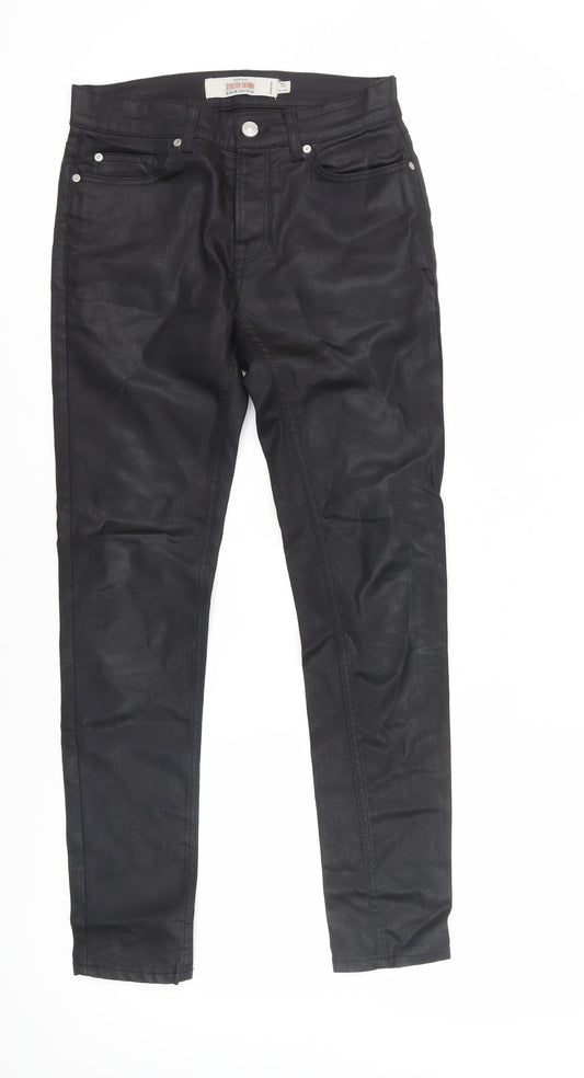 Topman Men's Black Skinny Stretch Trousers - Size S