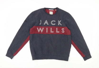 Mens UK Size S Jack Wills Multicoloured Pullover Sweatshirt