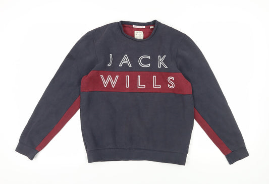 Mens UK Size S Jack Wills Multicoloured Pullover Sweatshirt