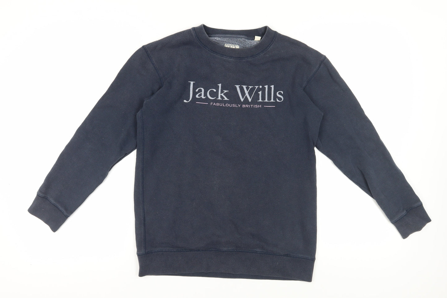 Womens UK Size 6 Jack Wills Black Pullover Sweatshirt