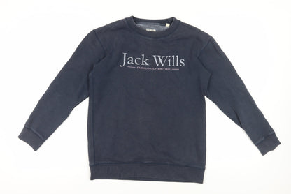 Womens UK Size 6 Jack Wills Black Pullover Sweatshirt