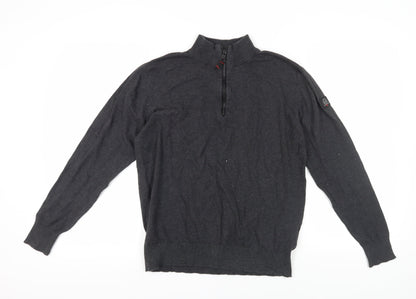 Duck and Cover Men's Black Pullover Jumper Size L