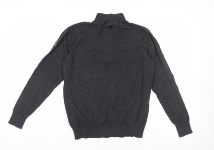 Duck and Cover Men's Black Pullover Jumper Size L