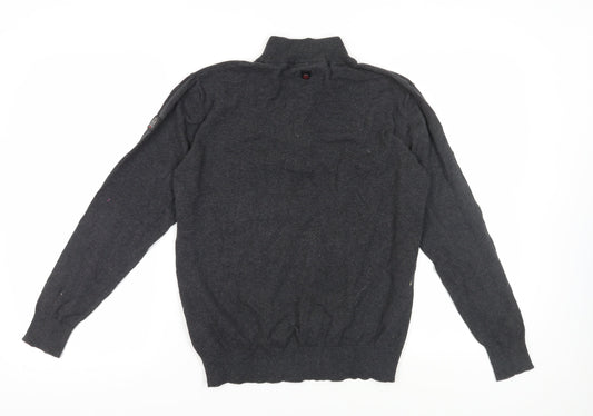 Duck and Cover Men's Black Pullover Jumper Size L