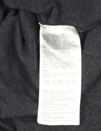 Duck and Cover Men's Black Pullover Jumper Size L