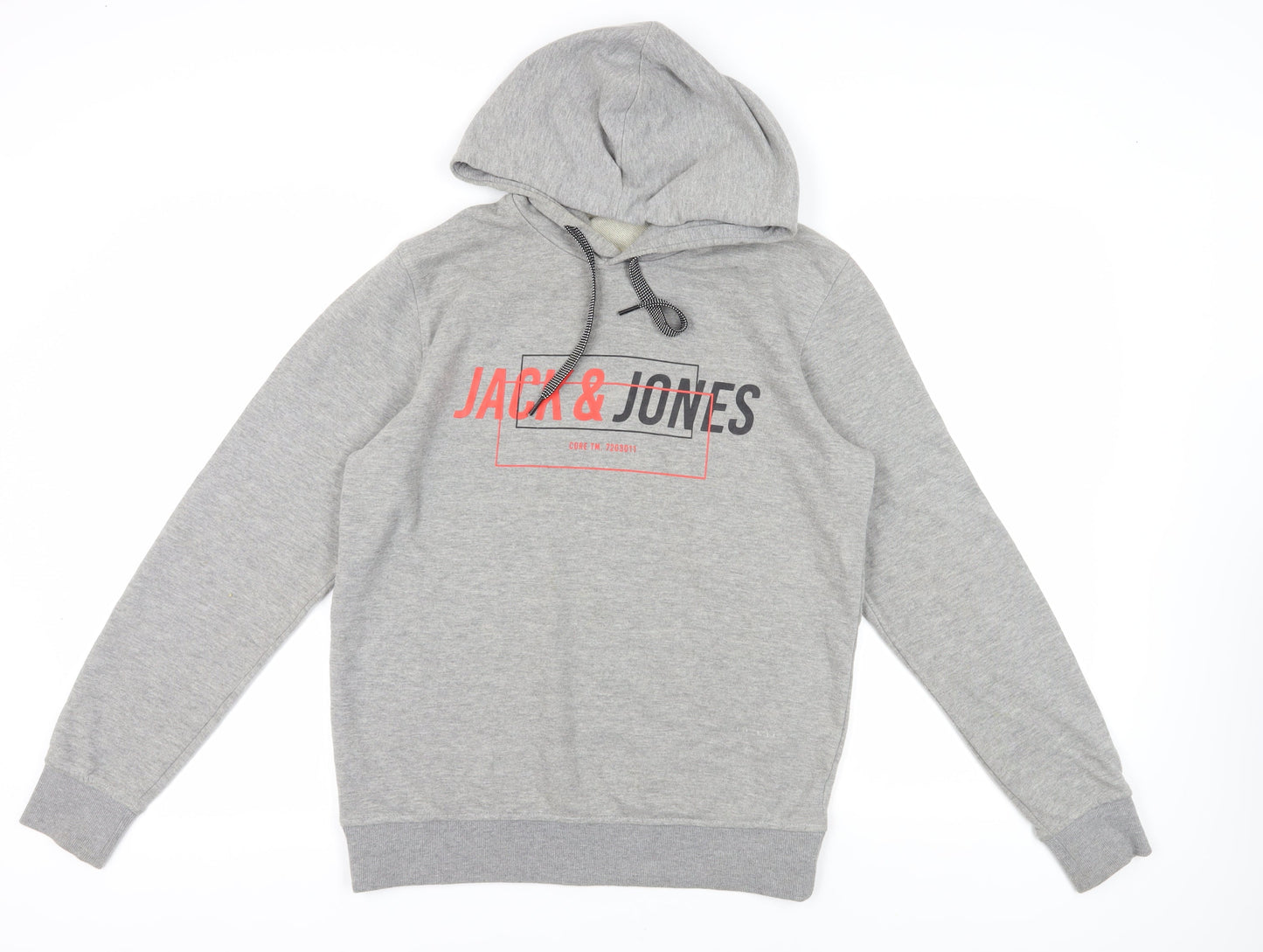 Mens UK Size M JACK & JONES Grey Pullover Hoodie
