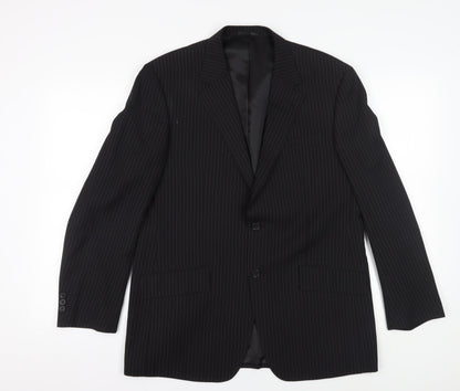 Mens UK Size 42 Burton Regular Black Suit Jacket