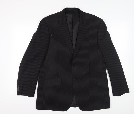 Mens UK Size 42 Burton Regular Black Suit Jacket