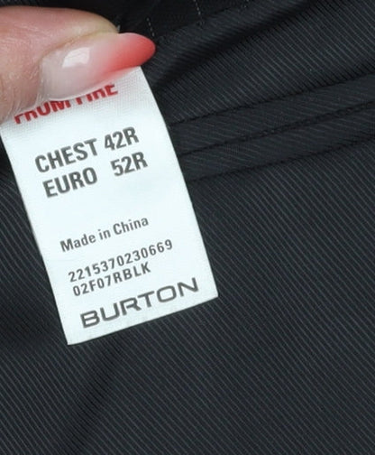 Mens UK Size 42 Burton Regular Black Suit Jacket