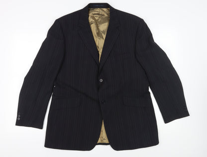 Mens UK Size 44 Burton Regular Black Suit Jacket