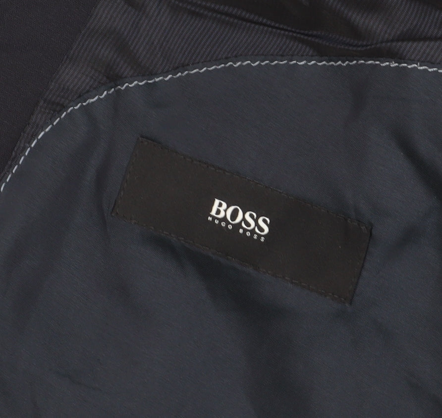 Mens UK Size 42 Boss Regular Black Suit Jacket