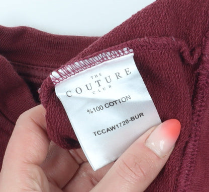 The Couture Club Men's Red Pullover Sweatshirt L