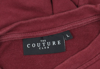 The Couture Club Men's Red Pullover Sweatshirt L