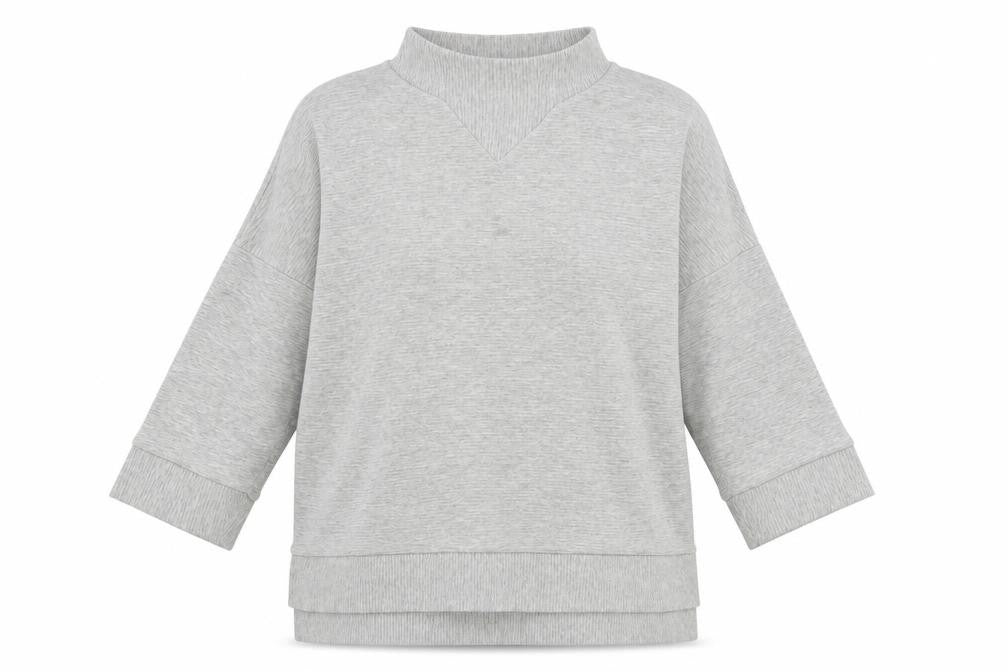 Womens UK Size L French Connection Grey Pullover Sweatshirt