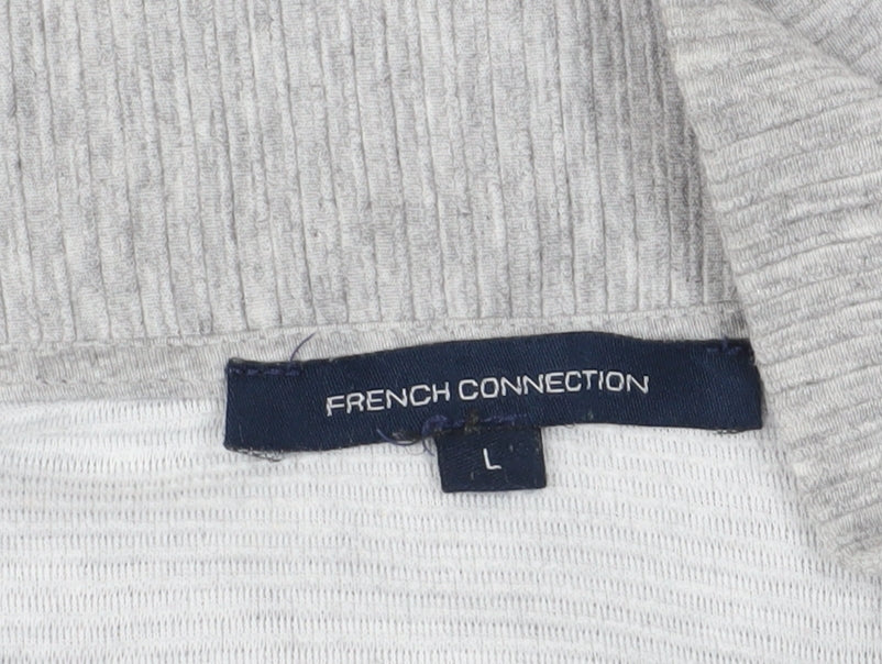 Womens UK Size L French Connection Grey Pullover Sweatshirt