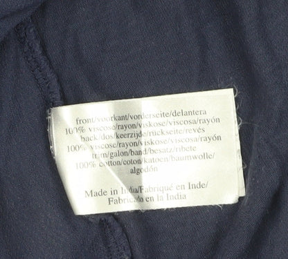 Womens UK Size S Laura Ashley Blue Basic T-Shirt