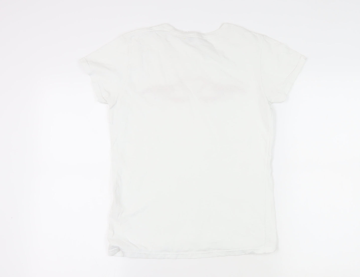 Daisy Street Women's White T-Shirt, Size S, Casual Wear