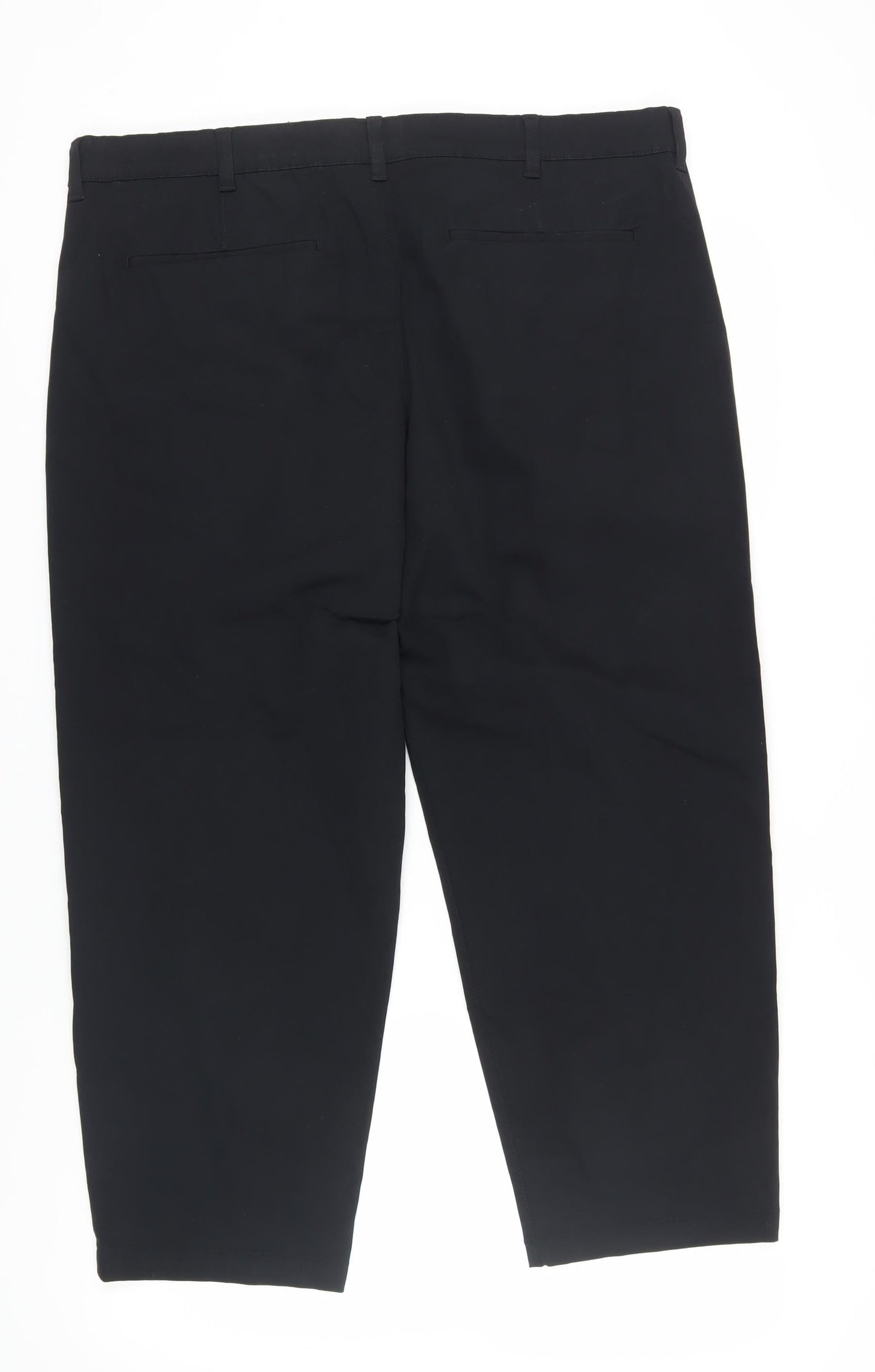 Womens UK Size 40 Marks and Spencer Regular Fit Dress Pants Black Trousers
