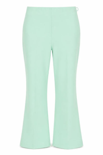 Womens UK Size 10 Miss Selfridge Regular Fit Flared Green Trousers