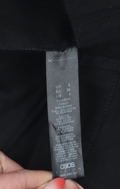 ASOS Women's Black Maternity Shorts Size 8