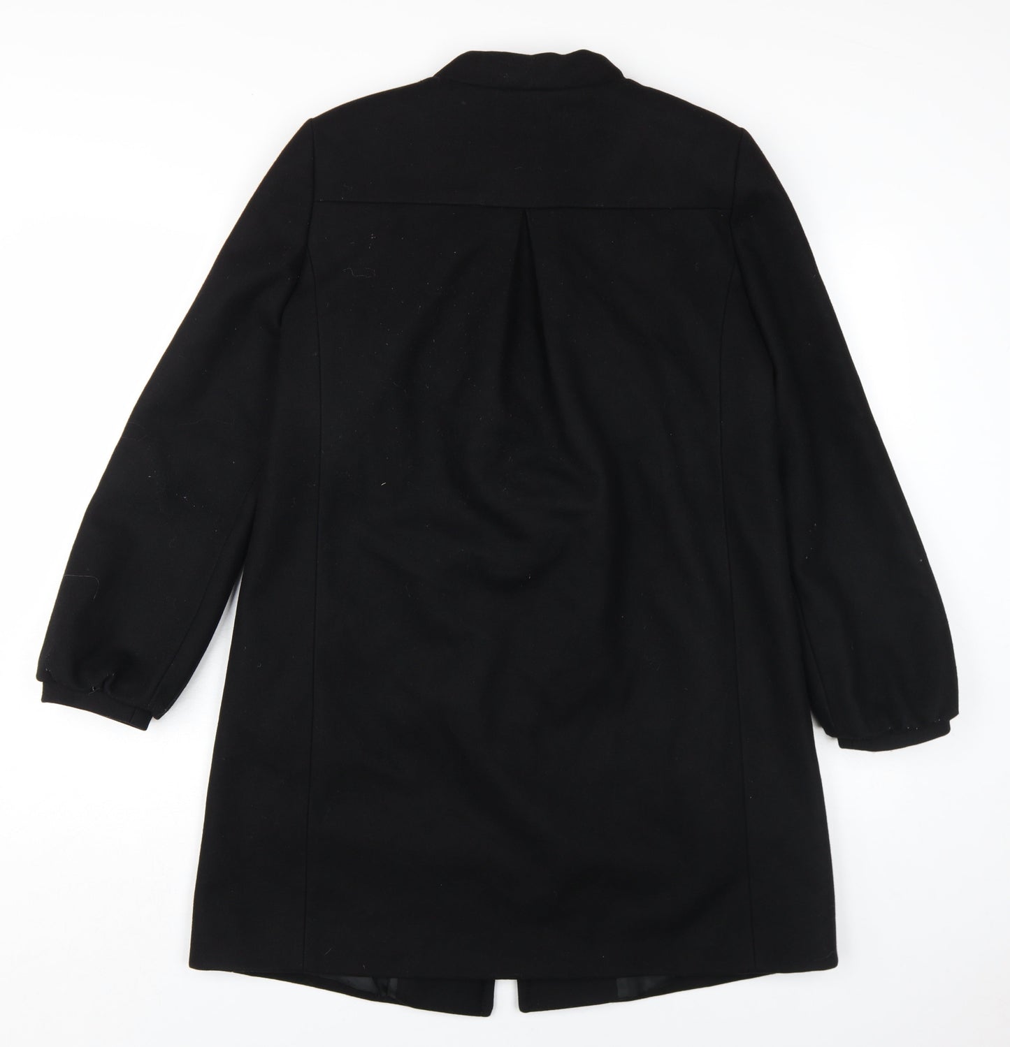 Womens UK Size 10 French Connection Black Overcoat