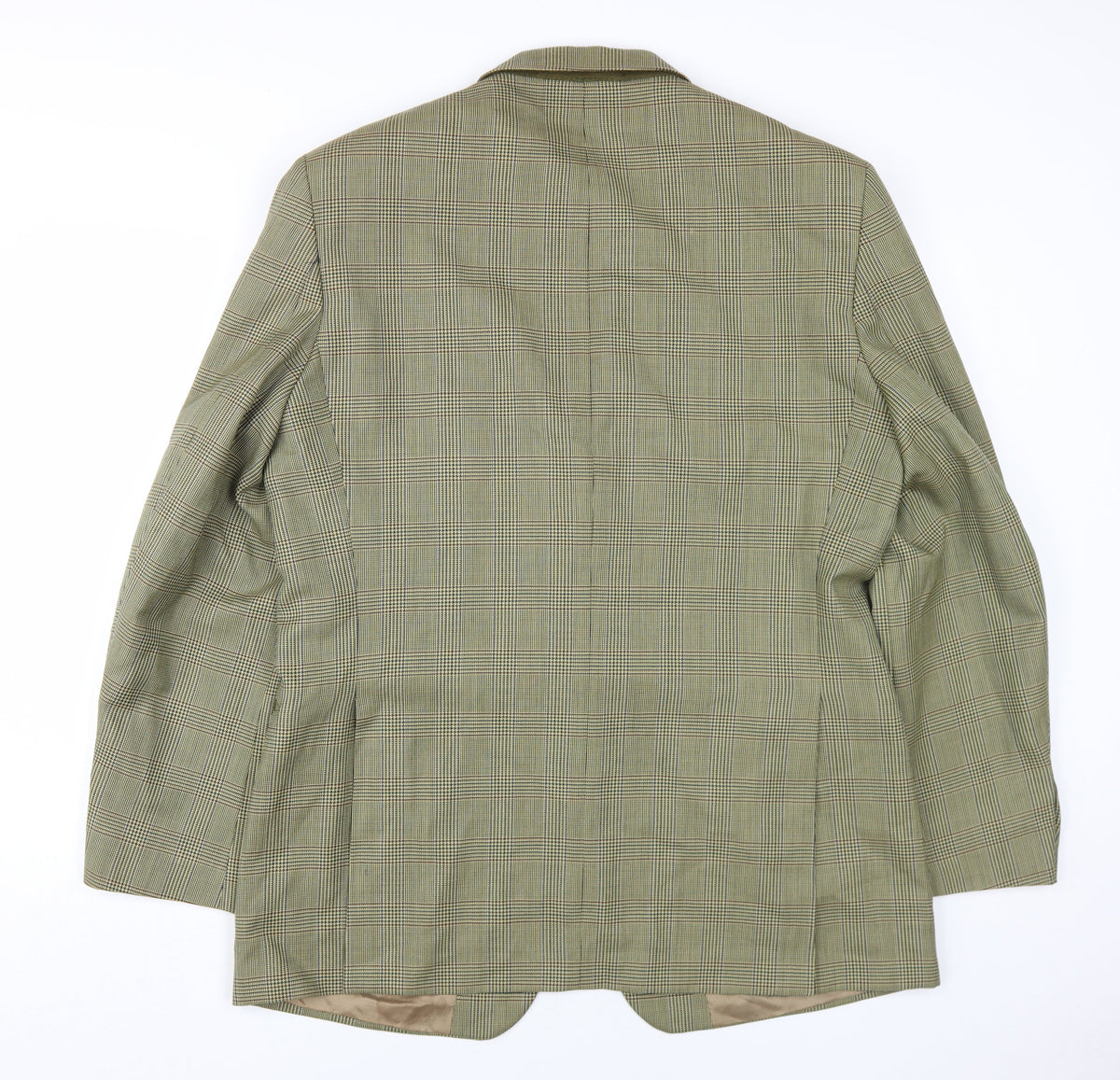 Simpson Men's Brown Check Blazer, Size 44R, Formal