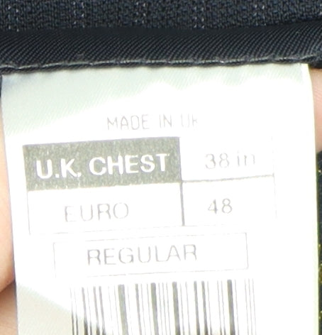 Mens UK Size 38 Centaur Regular Black Suit Jacket