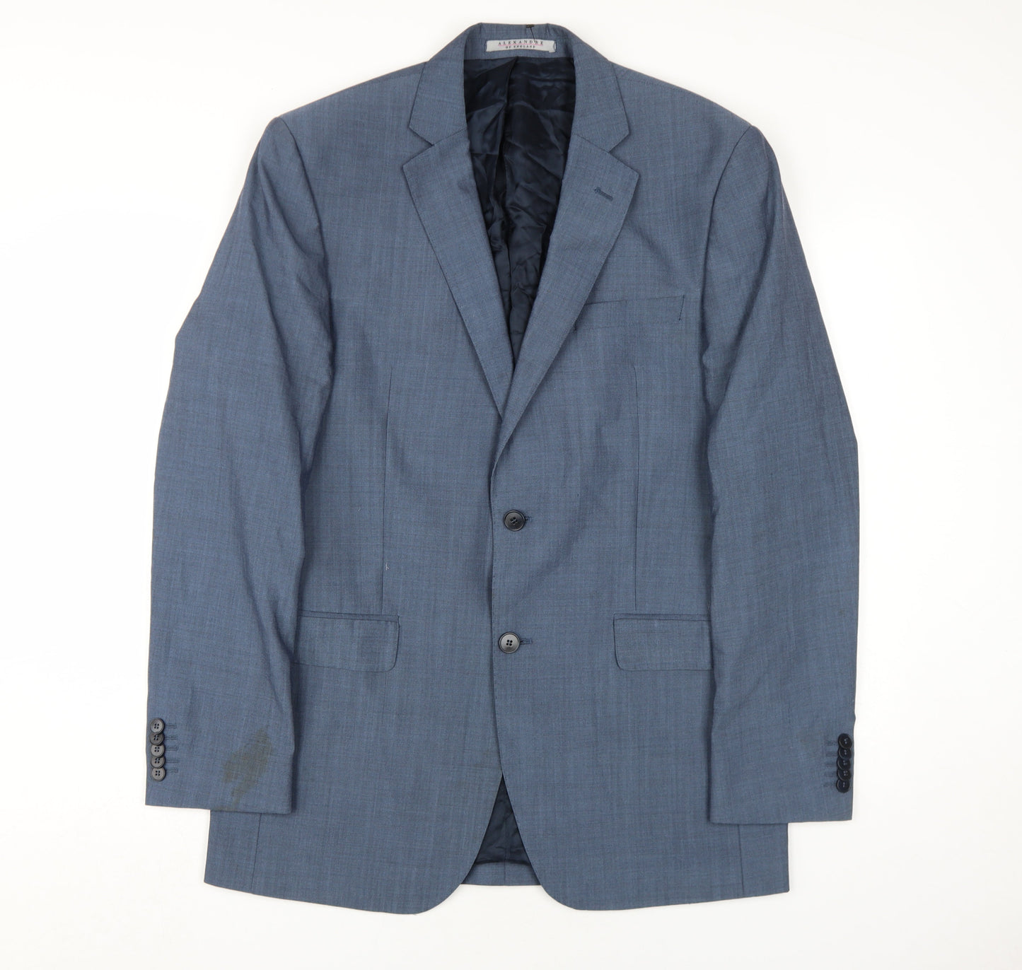 Mens UK Size 40 Alexandre of England Regular Blue Suit Jacket