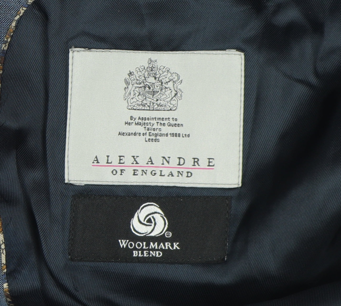 Mens UK Size 40 Alexandre of England Regular Blue Suit Jacket