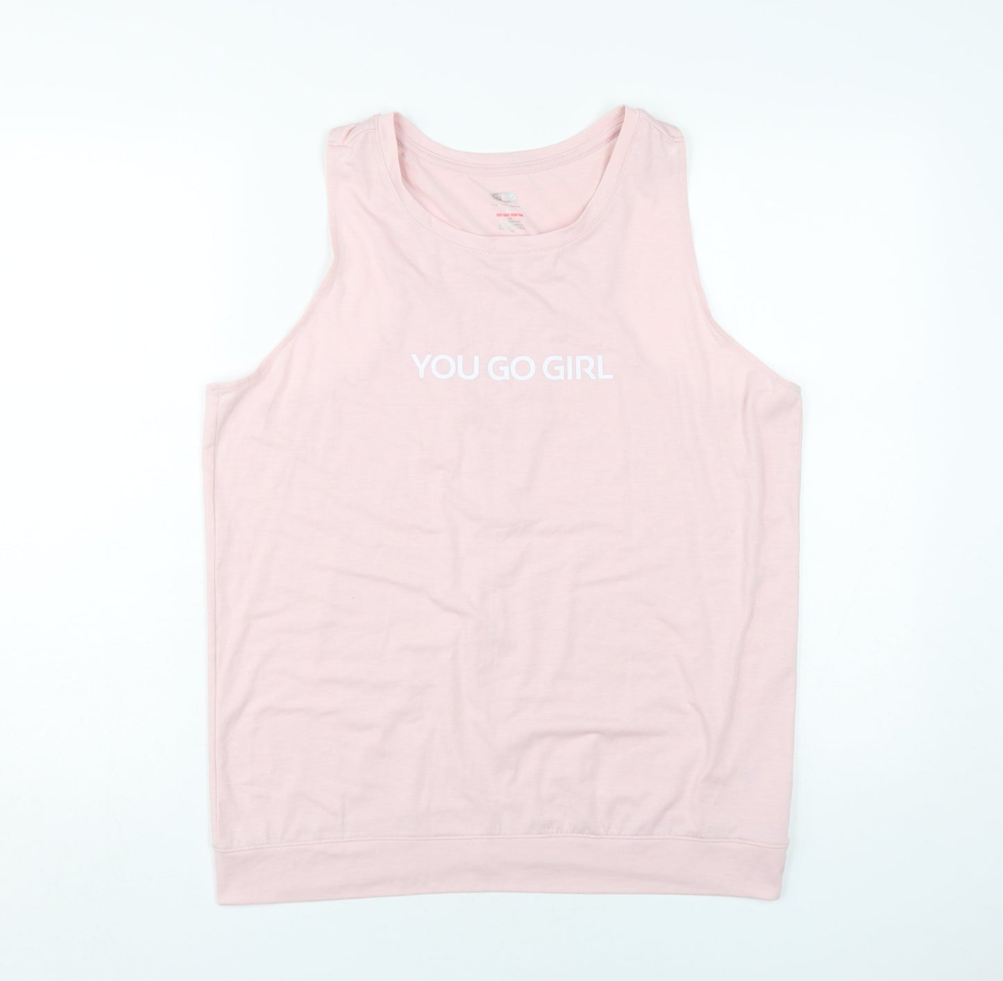 Womens UK Size L Athletic Works Pink Basic Tank