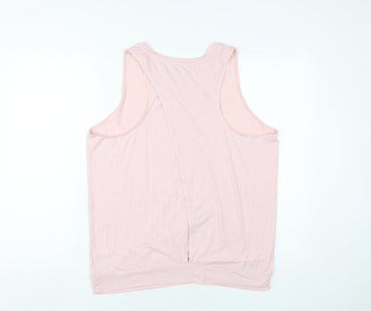 Womens UK Size L Athletic Works Pink Basic Tank