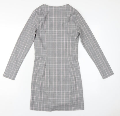 Miss Selfridge Grey Check Pencil Dress 6