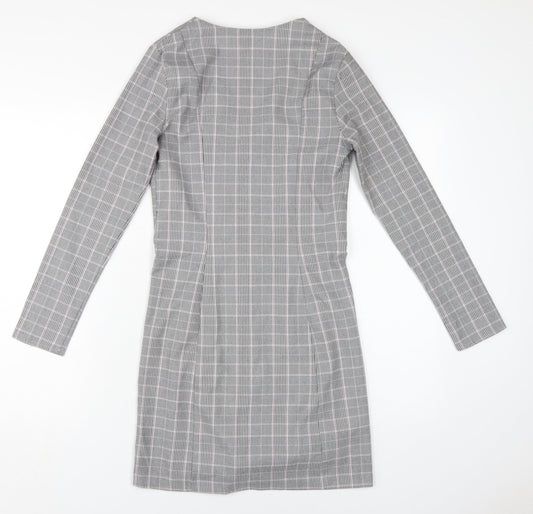 Miss Selfridge Grey Check Pencil Dress 6