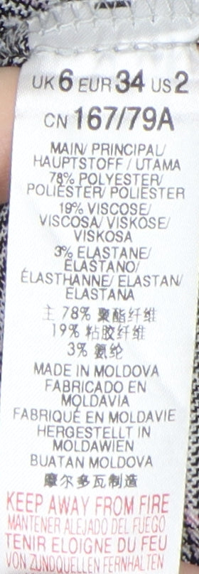 Miss Selfridge Grey Check Pencil Dress 6