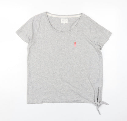 Next Women’s Grey Pyjama Top Size 10 with Bow Accent