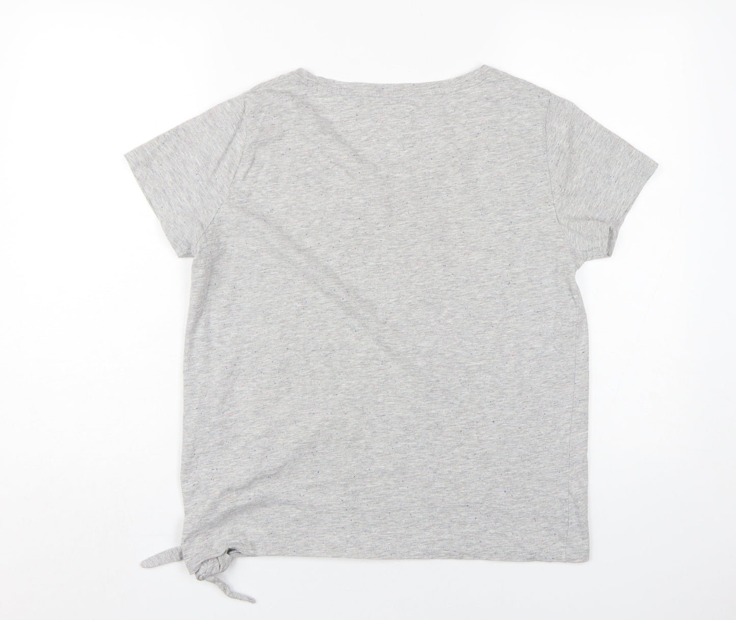 Next Women’s Grey Pyjama Top Size 10 with Bow Accent