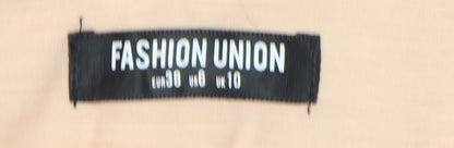 Fashion Union Women's Beige Bermuda Shorts Size 10