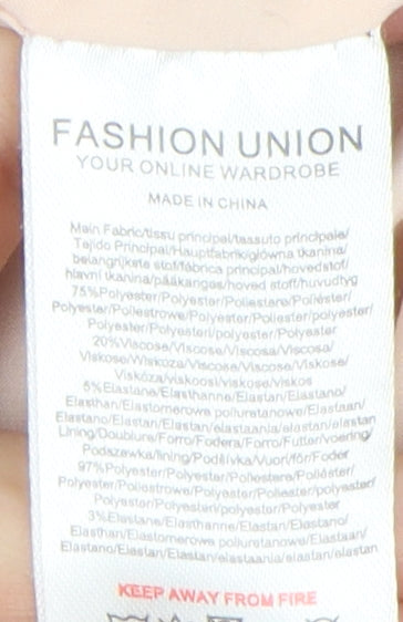 Fashion Union Women's Beige Bermuda Shorts Size 10
