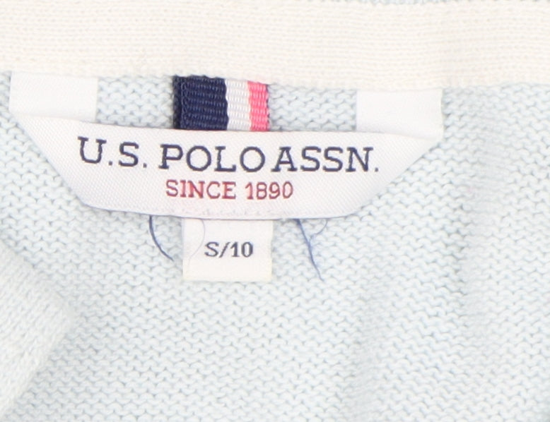 Womens UK Size S U.S. Polo Assn. Blue Pullover Jumper