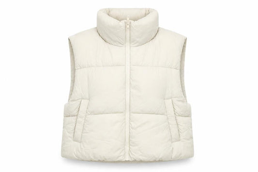 Womens UK Size M Pull & Bear Beige Gilet
